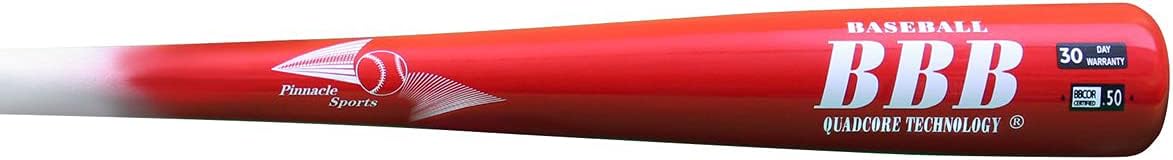 Bate béisbol bambú Quadcore para adultos con extremo