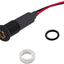 Luz indicadora LED tablero check engine amarilla 12V metal