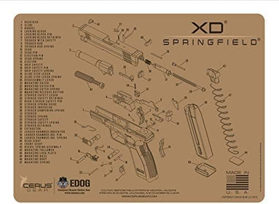 Alfombrilla limpieza XD comp Springfield Armory
