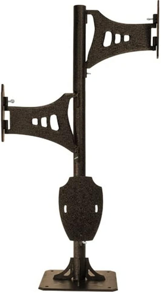 Soporte hombro acero polvo negro grafito marrón
