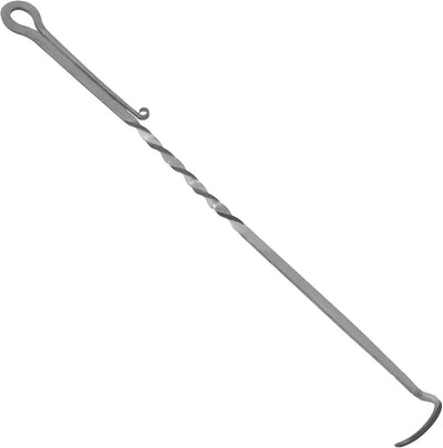 Ganchos giratorios acero inox para carne barbacoa 13.7pulg plateado