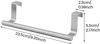Toallero colgante acero inox 2uds sin taladrar