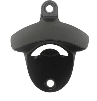 Abridor botella inox montaje pared color negro