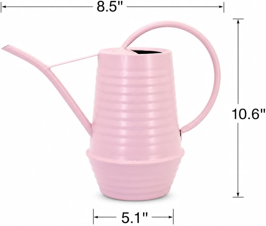 Regadera metal boquilla larga 34oz rosa mate