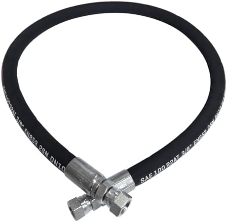 Manguera hidráulica 3/8 con accesorios hembra 3/8 pulg 12pulg
