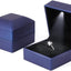2 Cajas Anillo Azul con Luz LED para Boda y Compromiso