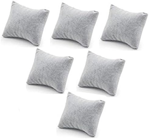 6 Pzas Almohadillas Terciopelo para Joyas Hogar Tienda