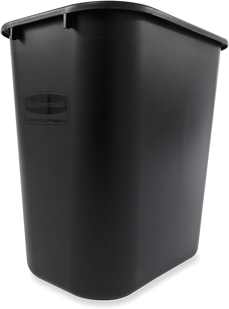 Papelera plástico escritorio 7gal color negro