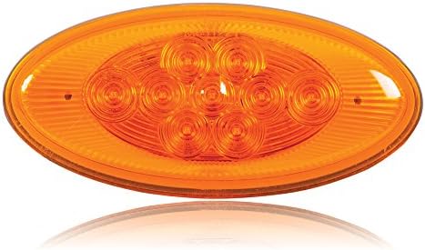 Luz señal giro lateral LED ámbar oval para Peterbilt