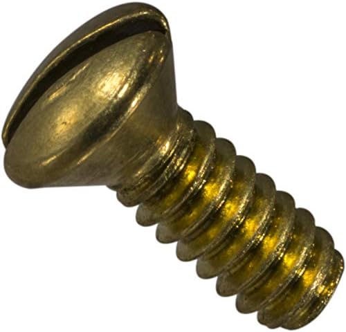 Tornillos máquina ovalados ranurados 6-32x3/8 48pzas