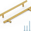 Manijas latón 6-1/4" para gabinetes pack 45 pzas