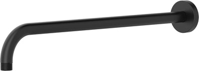 Brazo ducha ángulo recto pared 18pulg negro mate