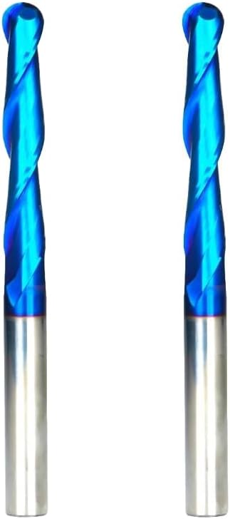 2 Pzas Router Bits CNC Espiral 1/4pulg SupeRun 2D 3D