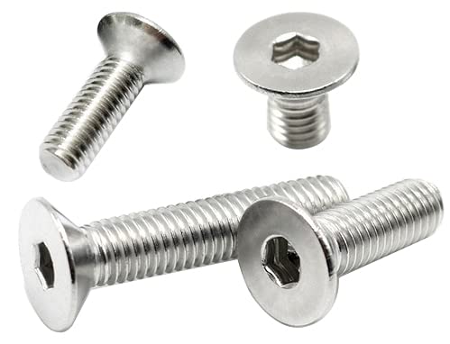 Tornillos M5 acero inox 18-8 brillante Allen 50 uds