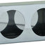 Caja luz redonda doble acero inox 3x6x12pulg