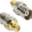 Adaptador coaxial SMA hembra a BNC hembra 2 pzas
