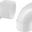 Juego 2 accesorios PVC 2pulg codo 90° sistema piscina Sch40