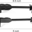 Tiradores puerta armario forma flecha 5" negro 10uds