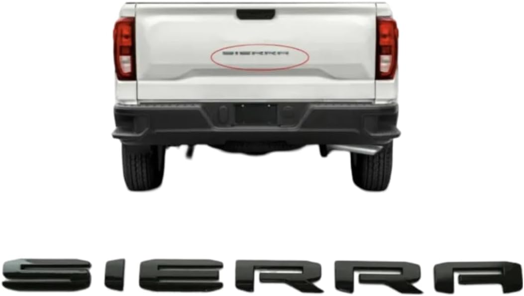 Emblema Sierra 3 Pzas Negro Brillante GMC Yukon 19-26
