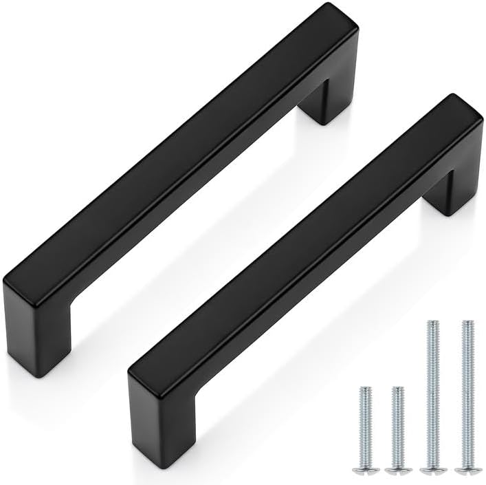 30 Manijas Negras Mate 3.780pulg Tiradores Acero Inox