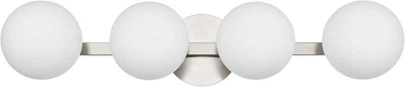Lámpara tocad. pared 4 luces níquel cepillado baño pasillo
