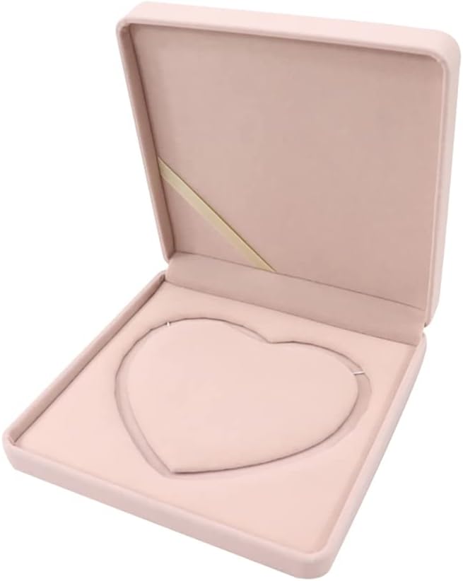 Caja de exhibición para collar y pulsera de terciopelo