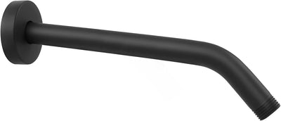 Brazo ducha acero inox 304 montaje pared 30.5cm negro mate