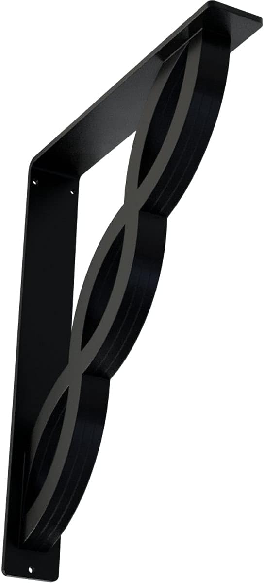 Soporte hierro forjado loera 2x12x15pulg central triple
