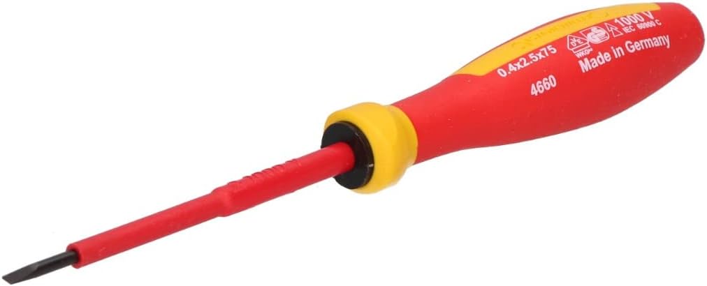 Destornillador VDE aislado 1000V acero cromo 0.016x0.098pulg
