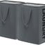 Cesta plegable para ropa sucia 75L gris pack 2