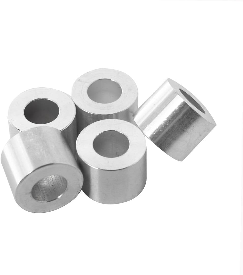Espaciador aluminio 1x1/2 redondo para pernos 1/2 o M12