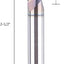 Set molinos aluminio vástago 1/4 pulg 3 puntas CNC 2-1/2 pulg