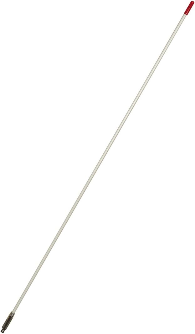 Antena CB 91.44cm estilo Hot Rod blanco