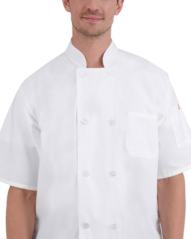 Abrigo Chef Hombre de Algodón con Capucha y Bolsillos
