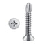 Tornillos chapa cabeza plana #14x4 pack 20 acero inox 410