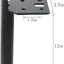 Patas mueble 12" set 4 negro acero sólido 1200lb