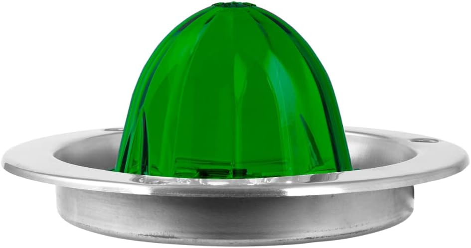 Luz clásica de sandía verde 18 LED acero inox