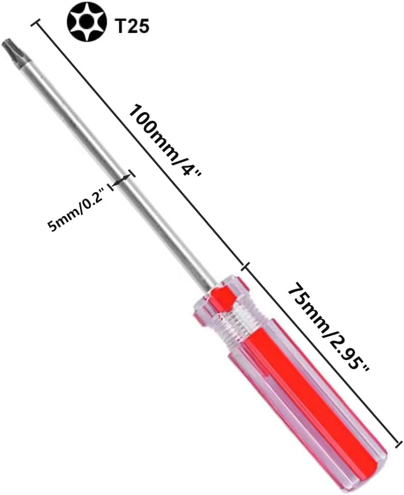 Destornillador magnético Torx T25 x 100mm para reparación