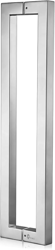 Manija puerta acero inox 304 70.866pulg cuadrada cromo
