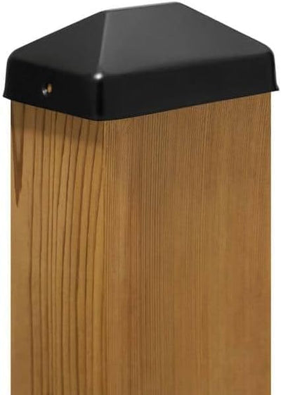 Tapa poste piramidal acero inox 4x6pulg