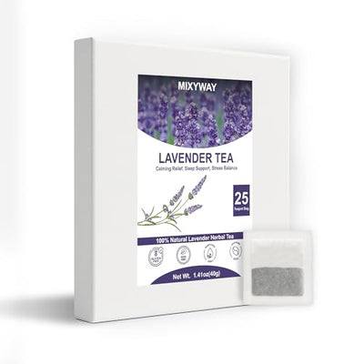 Bolsas de tetera lavanda 1.76oz 25 pzas