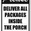 Letrero metal aluminio 8x12" texto inglés