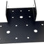 4 Set 8 T de poste a viga acero negro ajustable