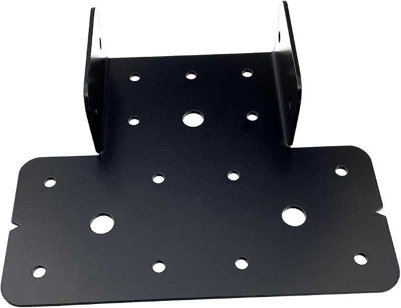 4 Set 8 T de poste a viga acero negro ajustable