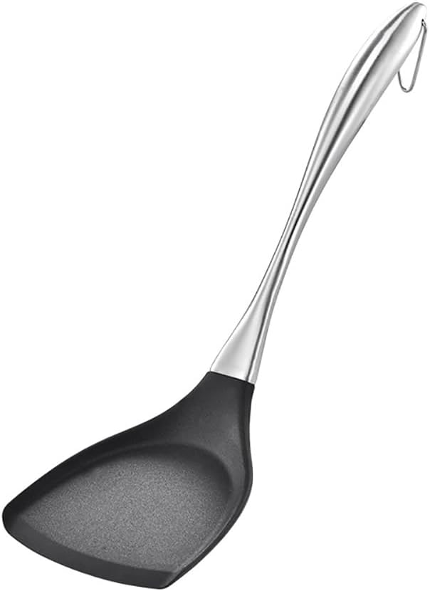 Espátula silicona wok sin BPA mango acero inox 14pulg