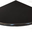 Estante esquinero mármol negro 9" para baño pared