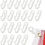 Clip nailon blanco para poste bandera fijación resistente 20