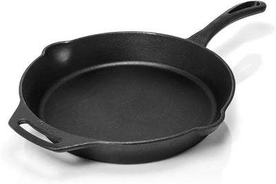 Sartén hierro fundido 12pulg cocina campamento mango largo