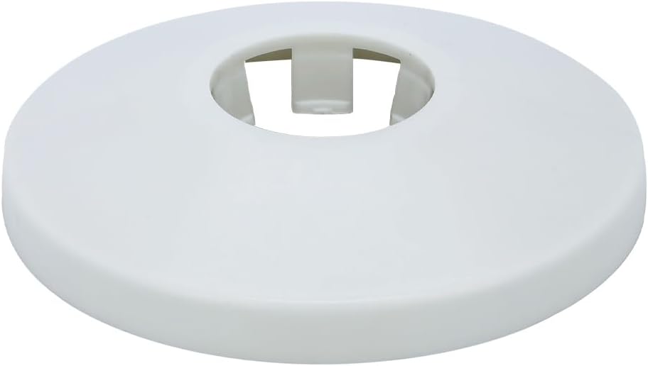 Brida dividida pared plástico ABS 0.79" placa redonda