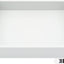 Bandeja decorativa madera cuadrada 10x10pulg gris